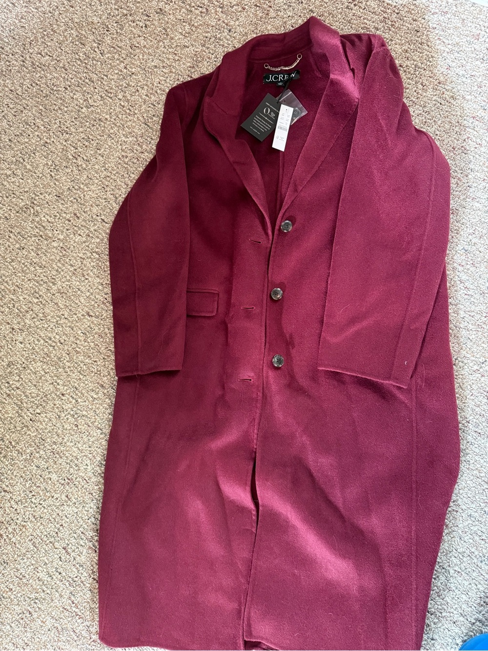 J. Crew Chiara Topcoat in Wilshire Red - Picture 3 of 4